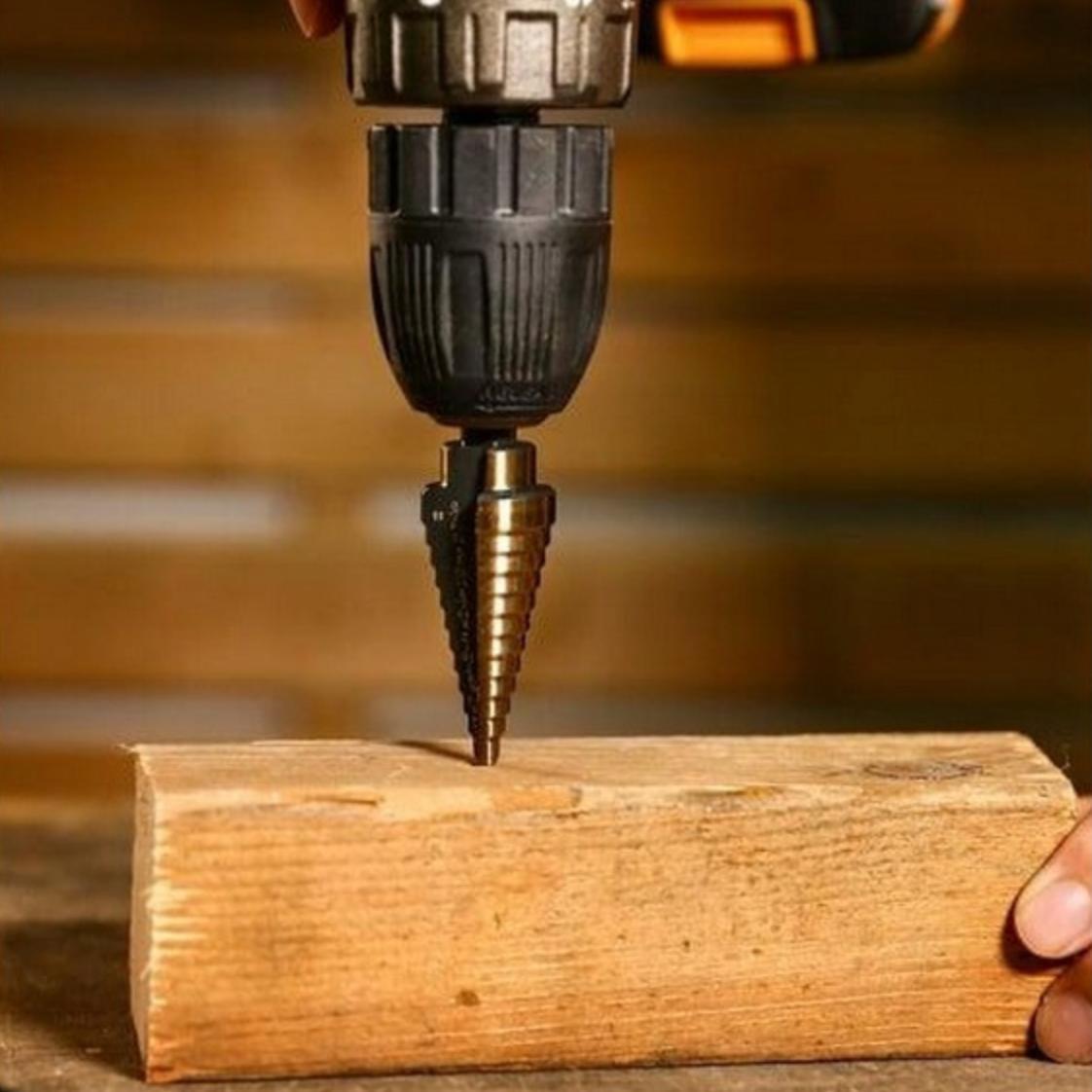 Набір свердел сходинкових з титановим покриттям HSS 5 шт. (30365189) - фото 4