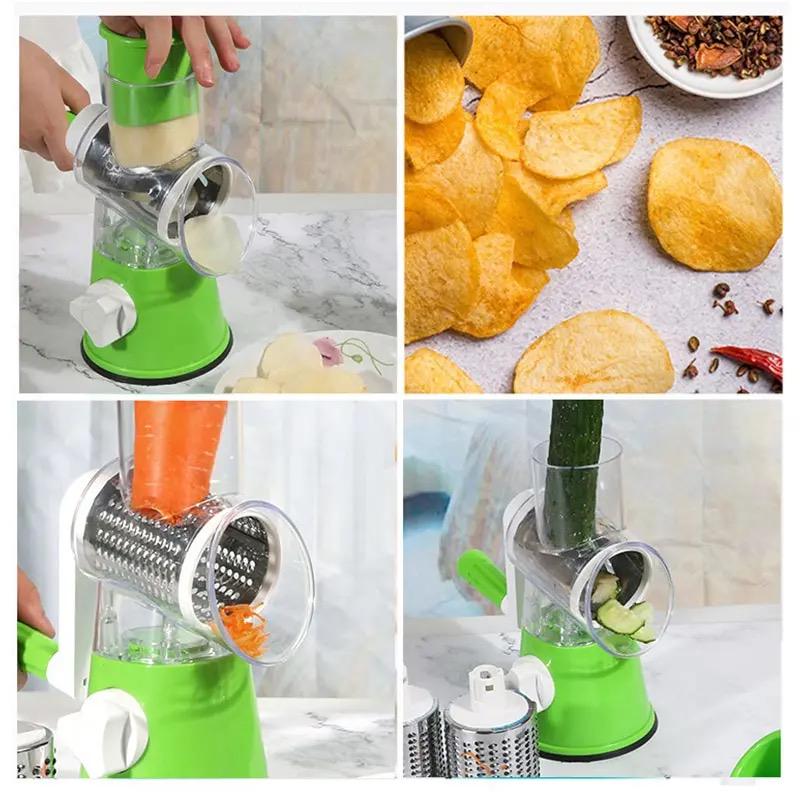 Овощерезка роликовая с ручкой Tabletop Drum Grater Kitchen Master (3811149) - фото 2