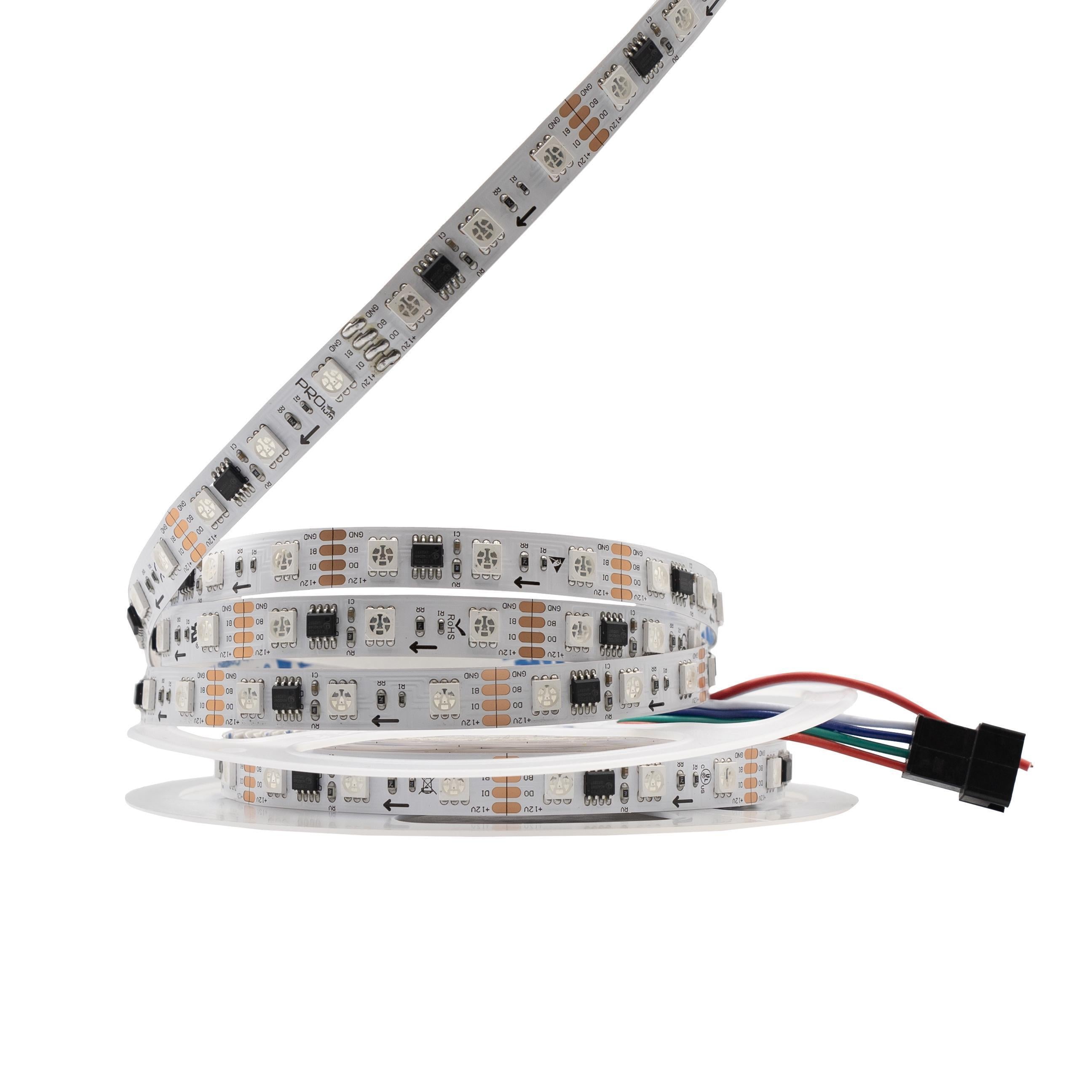 Светодиодная лента Prolum 5050/60 IP20 Series-SMART RGB 12V Разноцветный (28748741)