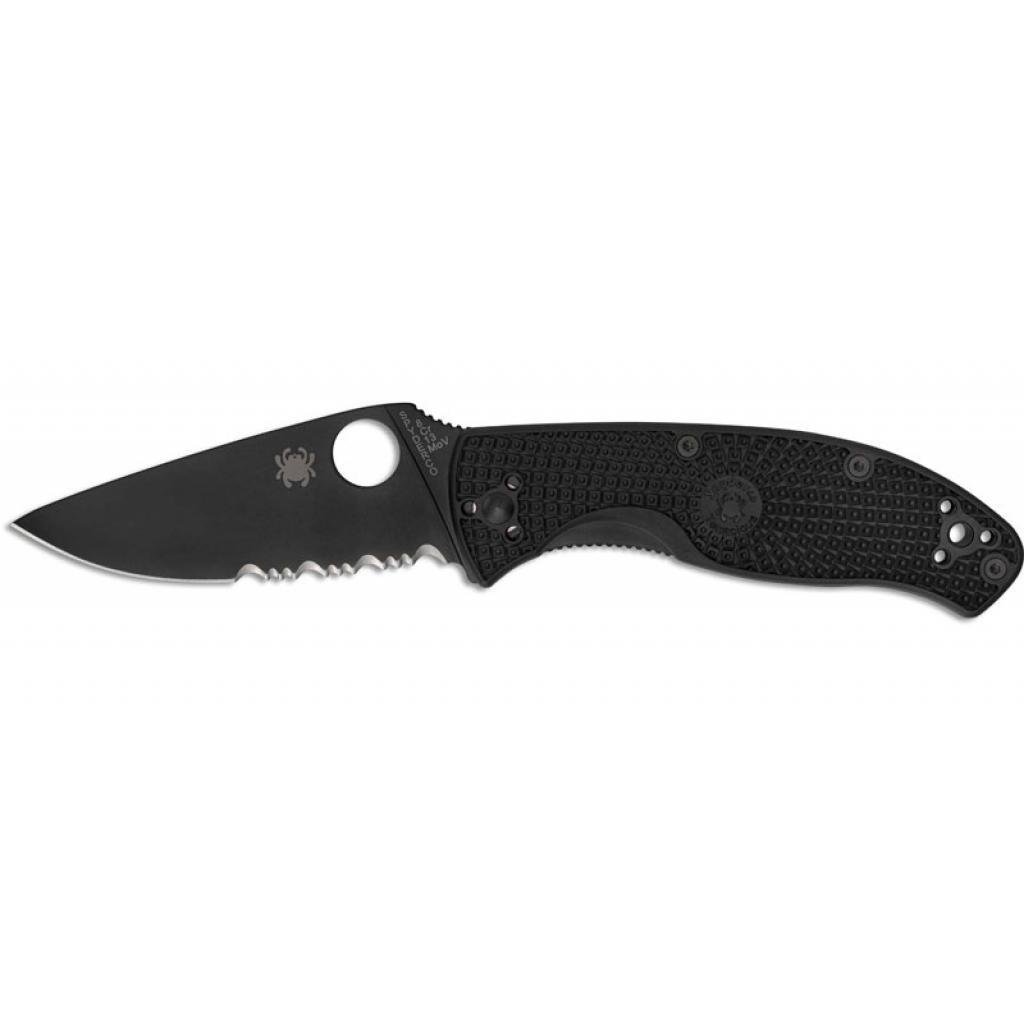 Ніж Spyderco Tenacious Lightweight напівсерейтор Blade Black (m306479)