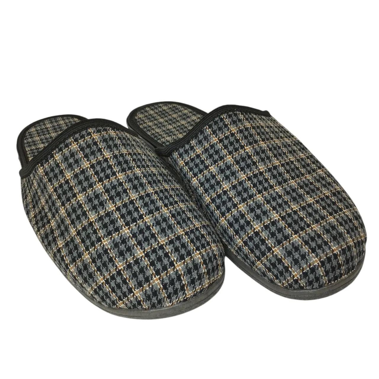 Домашние тапочки мужские текстильные Белста Серая клетка р. 43 27 см (33252712)