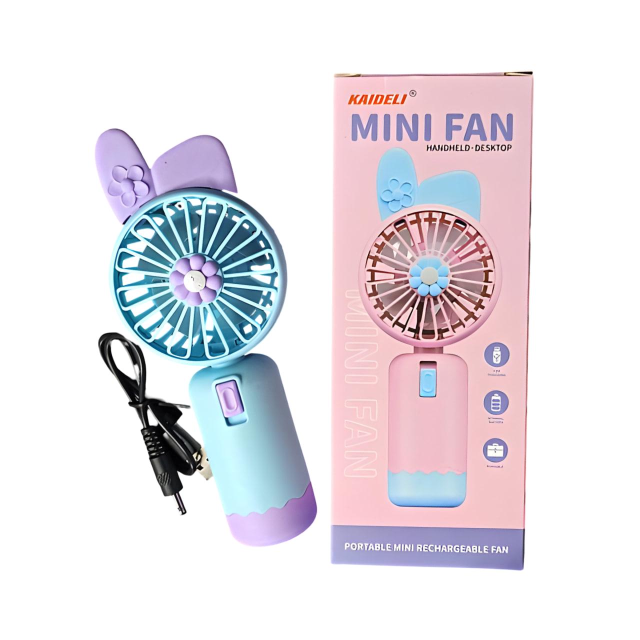 Дитячий вентилятор із вушками Блакитний (JQK21) - фото 3 Дитячий вентилятор із вушками Блакитний (JQK21) - фото 3