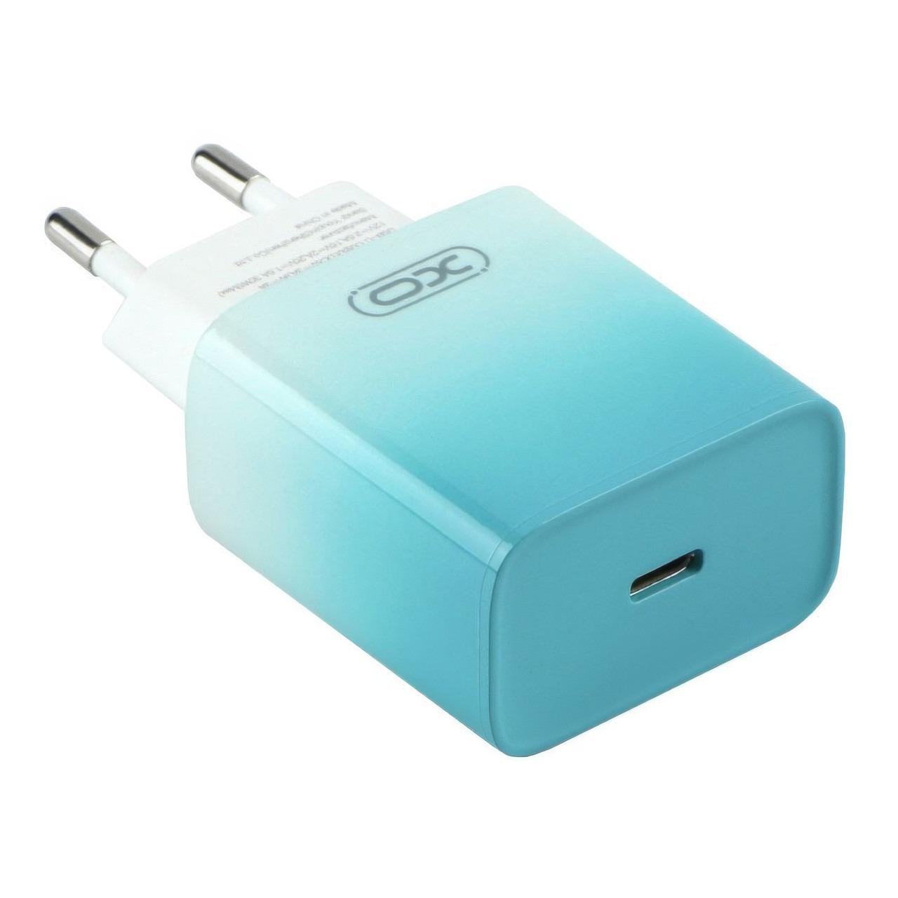 Зарядное устройство для телефона XO CE18 1Type-C 30W Голубой (1010842-LightBlue) Зарядное устройство для телефона XO CE18 1Type-C 30W Голубой (1010842-LightBlue)
