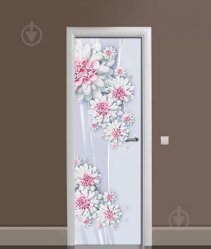 Наклейка на дверь Zatarga "Розовые Георгины" 650х2000 мм Наклейка на дверь Zatarga "Розовые Георгины" 650х2000 мм