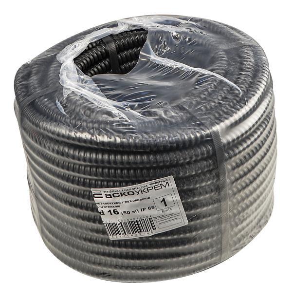 Металлорукав АСКО-УКРЕМ в ПВХ-оболочке с протяжкой d 16 50 м (28334143)