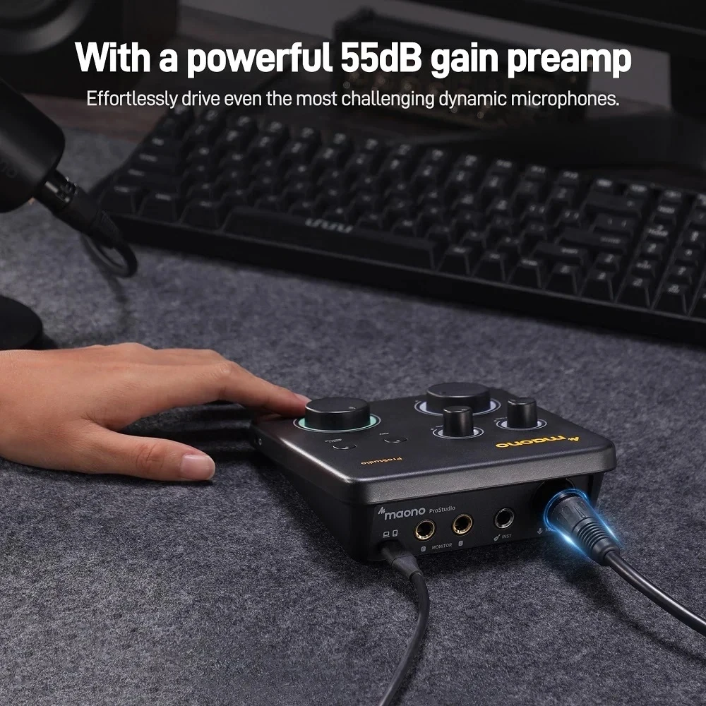 Звуковая карта Maono PS22 Lite USB для ПК (136131) - фото 5 Звуковая карта Maono PS22 Lite USB для ПК (136131) - фото 5