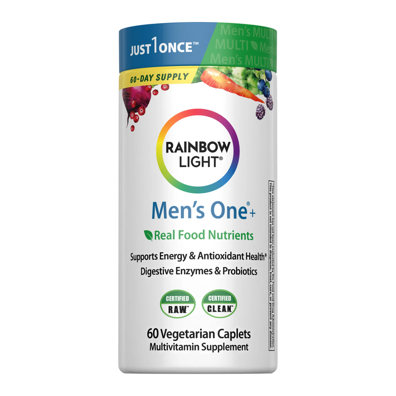 Мультивітаміни для чоловіків Rainbow Light Men's One+ 60 вег.таб. (19116-01)