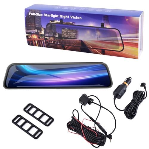 Автомобильный видеорегистратор-зеркало L-1045 LCD 9,66" TOUCH SCREEN 1080P Full HD - фото 6