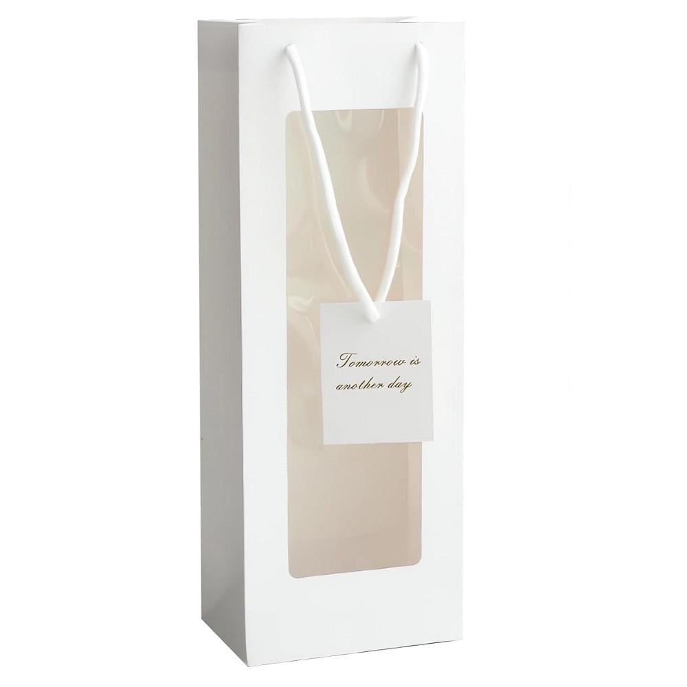 Подарунковий пакет під бутилку Stenson R96736 з віконцем 13x8,5x34 см Подарунковий пакет під бутилку Stenson R96736 з віконцем 13x8,5x34 см