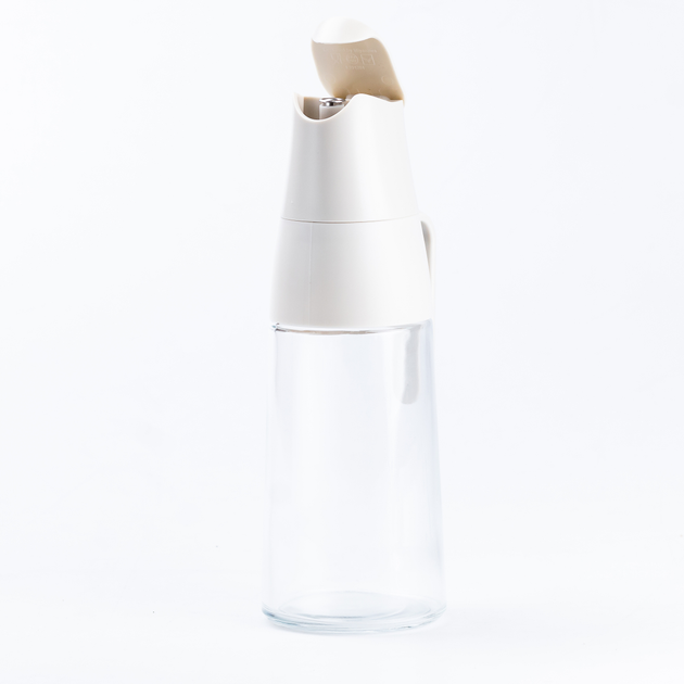 Пляшка для олії оцту TS Kitchen з гравітаційною кришкою кухонна 600 мл Білий (HP16294) - фото 4