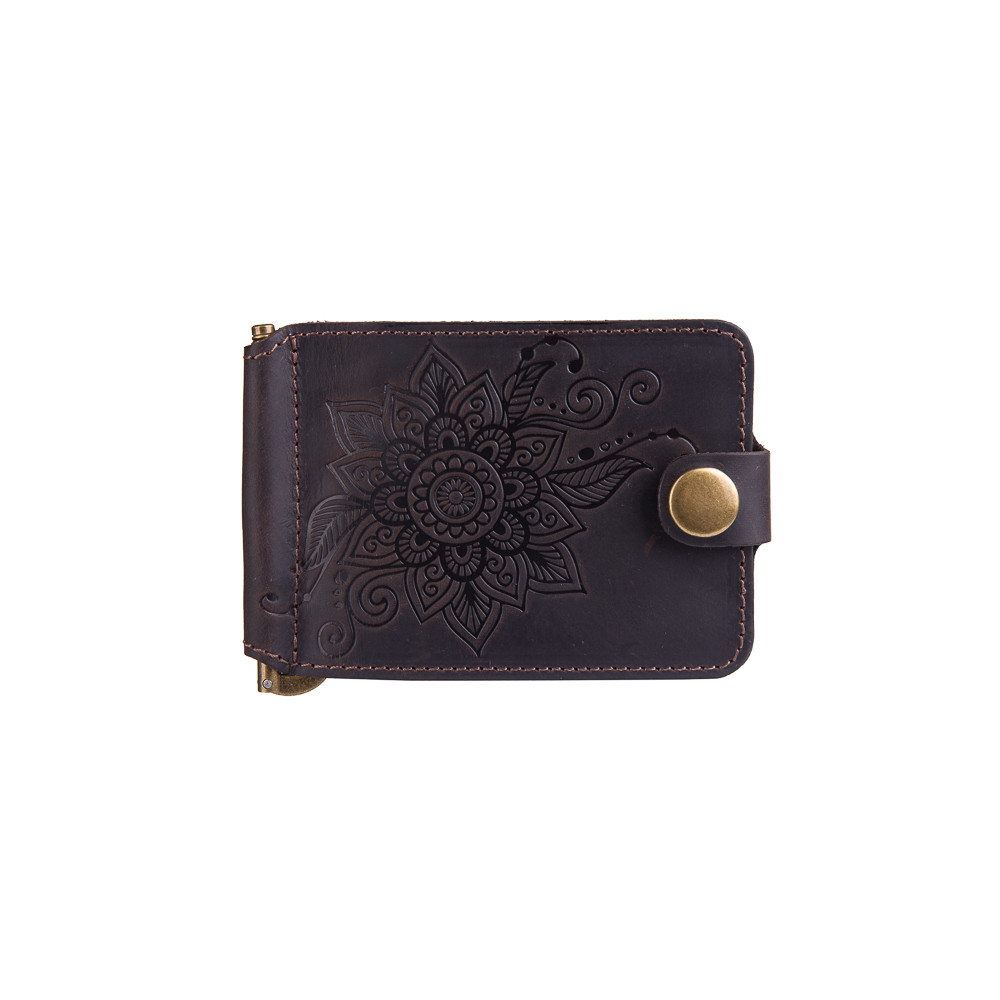 Затискач для грошей HiArt MC-01 Shabby Mehendi Classic Gavana Brown (MC-01-S19-1106-T006)