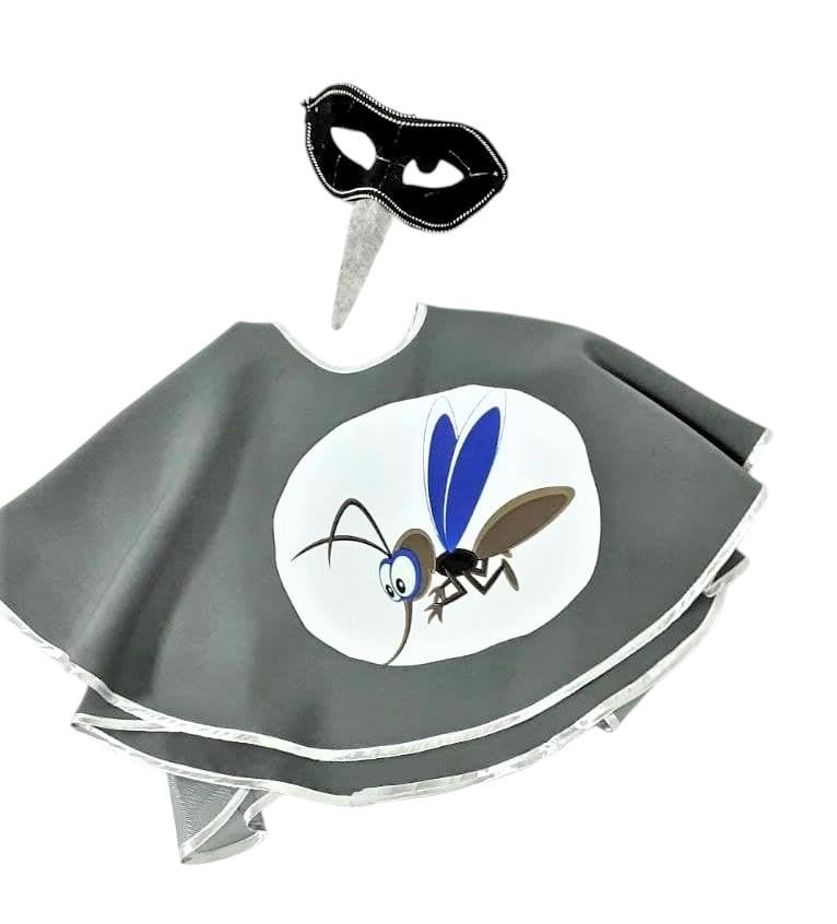 Карнавальный комплект к костюму Комарика накидка и маска