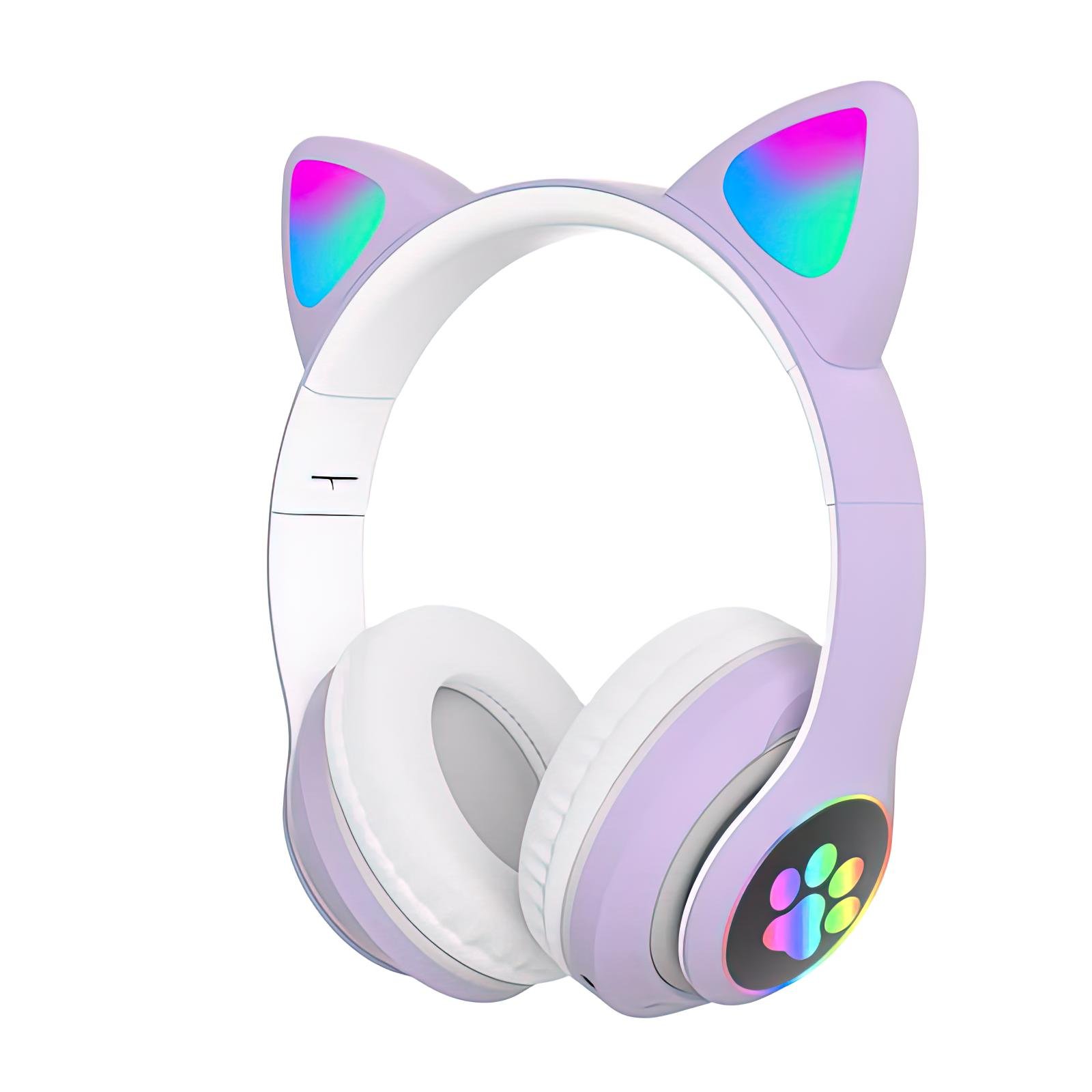 Навушники бездротові TWS Cat STN-28 Bluetooth з котячими вушками Фіолетовий - фото 1 Навушники бездротові TWS Cat STN-28 Bluetooth з котячими вушками Фіолетовий - фото 1