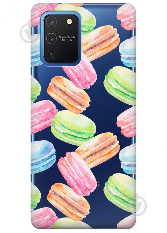 Прозрачный силиконовый чехол iSwag для Samsung Galaxy S10 Lite с рисунком - Французские печенья (KS3457) Прозрачный силиконовый чехол iSwag для Samsung Galaxy S10 Lite с рисунком - Французские печенья (KS3457)