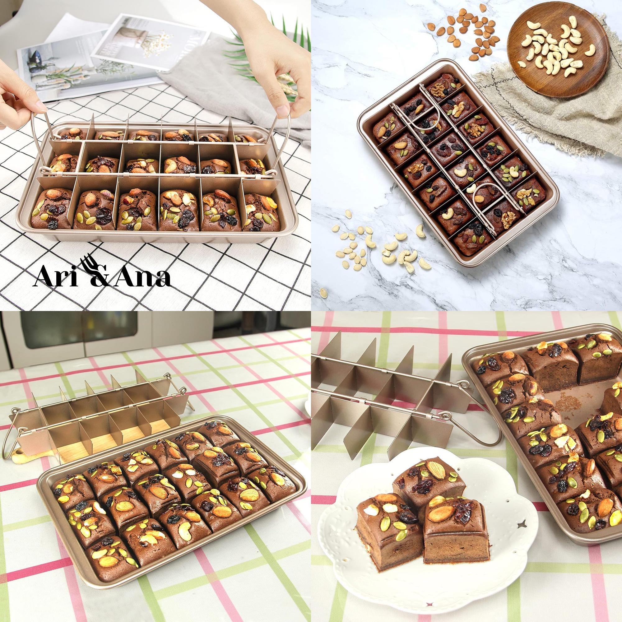 Форма для выпечки брауни с решеткой Ari/Ana антипригарная форма из углеродистой стали 31х20 см - фото 8 Форма для выпечки брауни с решеткой Ari/Ana антипригарная форма из углеродистой стали 31х20 см - фото 8