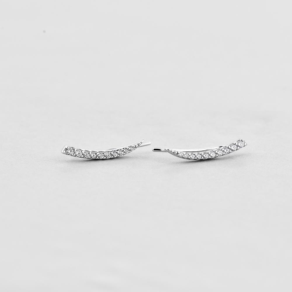 Серебряные серьги Minimal Удивление (2546)
