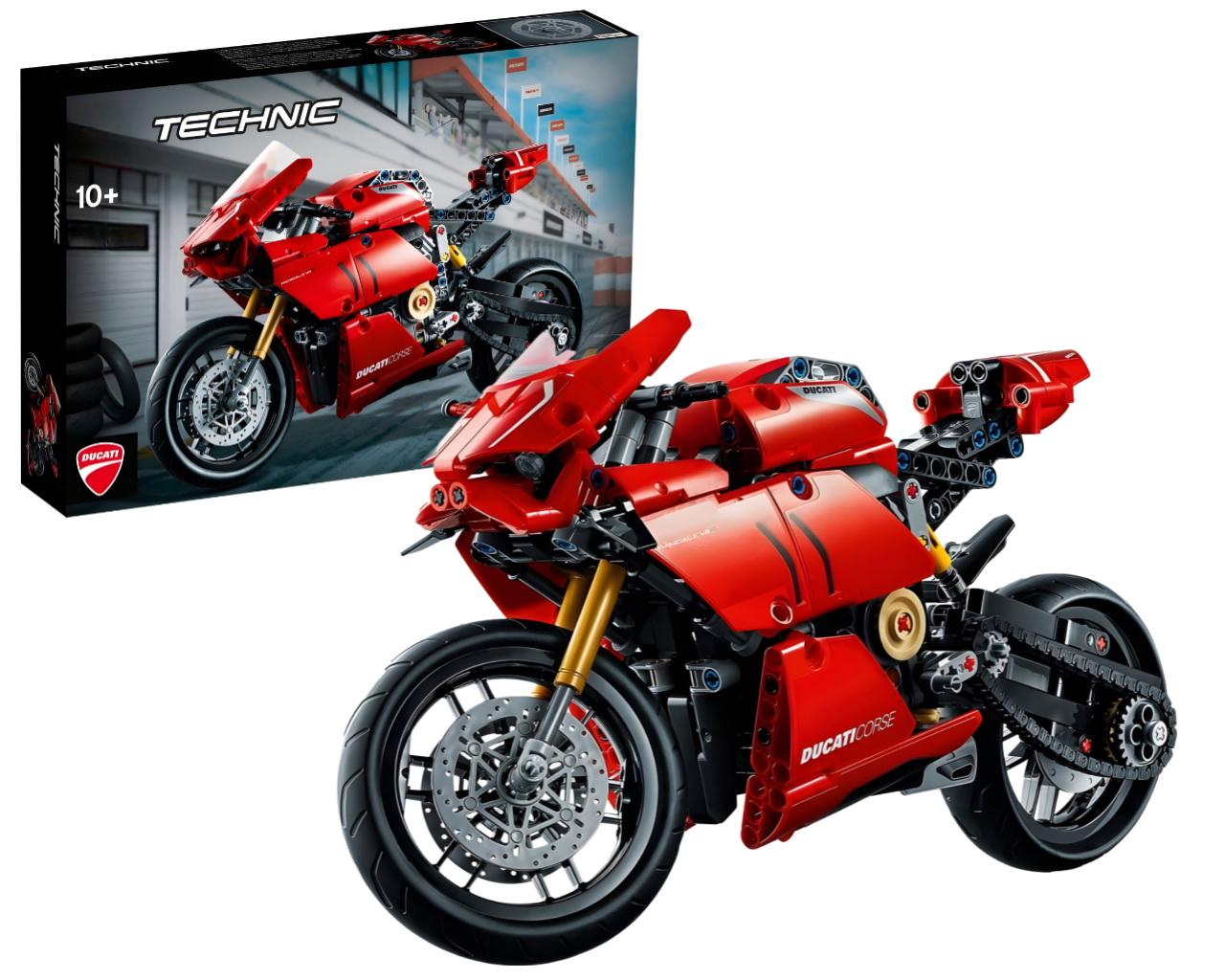 Конструктор Technic Ducati Panigale V4 R 646 деталей (10272) - фото 7 Конструктор Technic Ducati Panigale V4 R 646 деталей (10272) - фото 7
