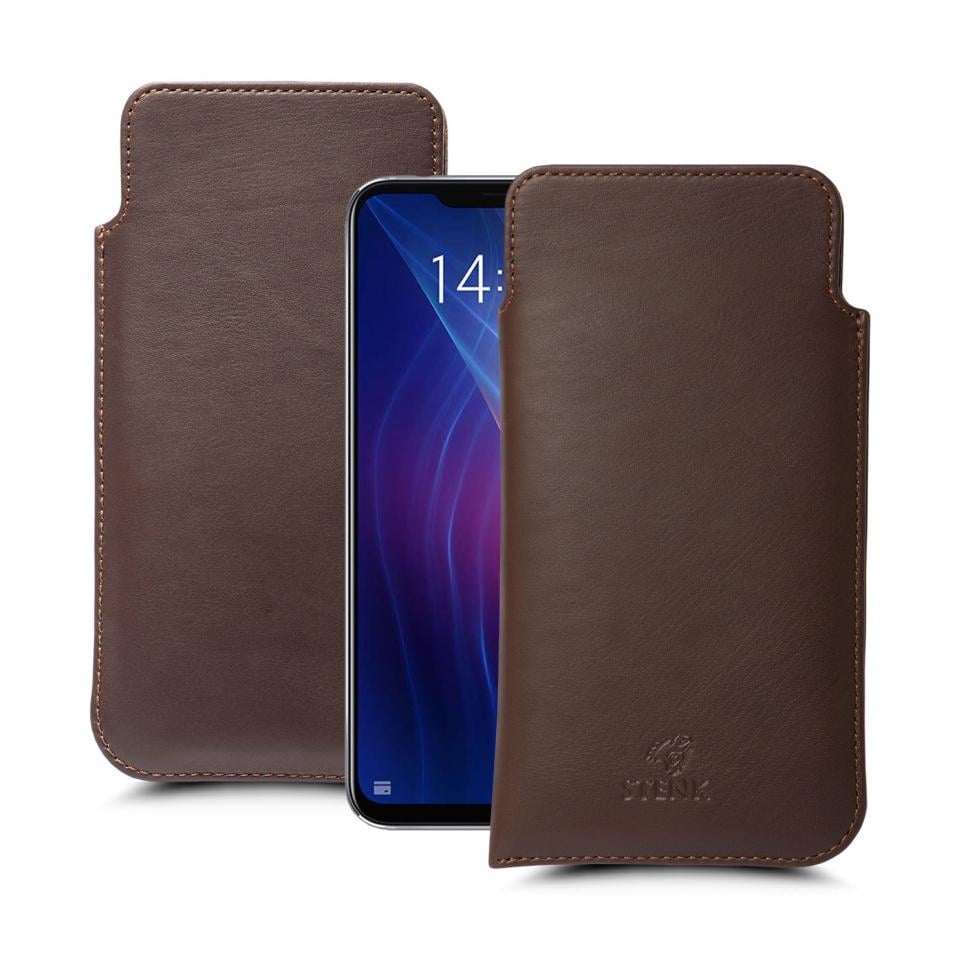 Футляр Stenk Elegance для Meizu X8 Коричневый (62450)