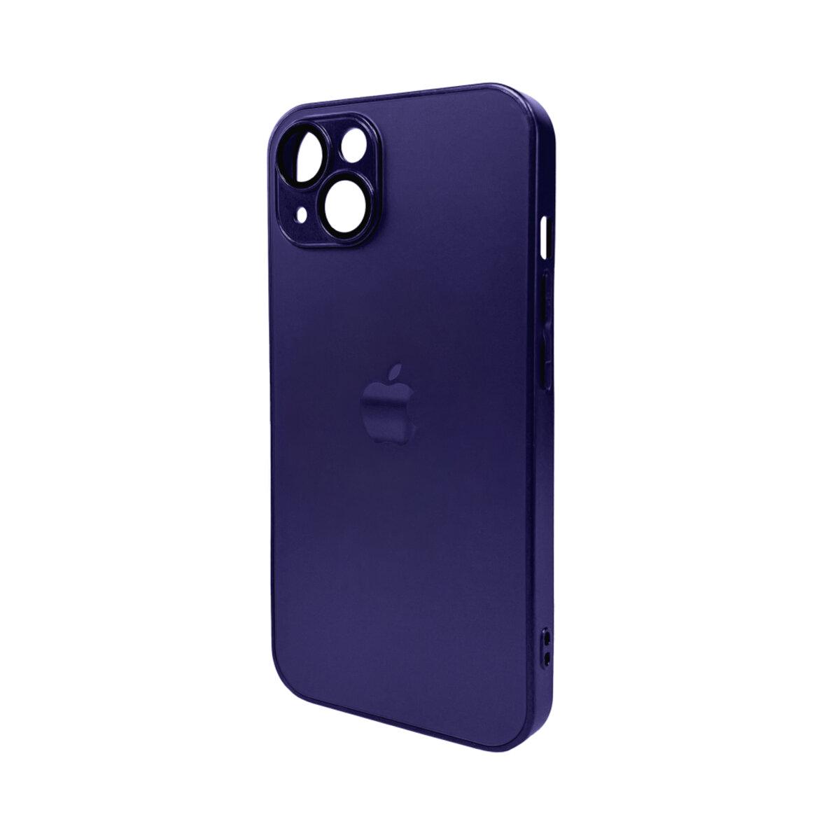 Противоударный чехол для Apple iPhone 13 AG Glass Matt Frame Color / Deep Purple