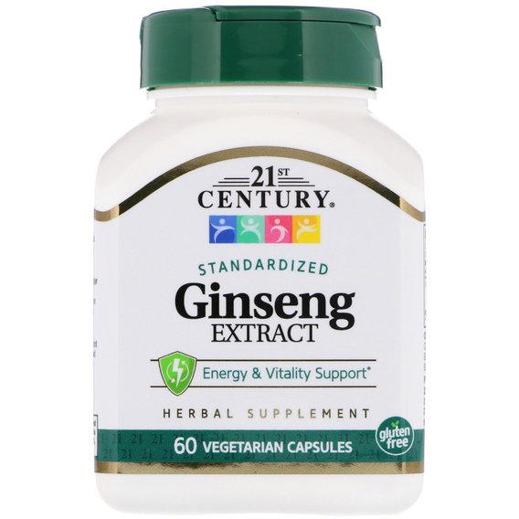 Женьшень 21st Century Ginseng Extract 200 мг 60 Veg Caps