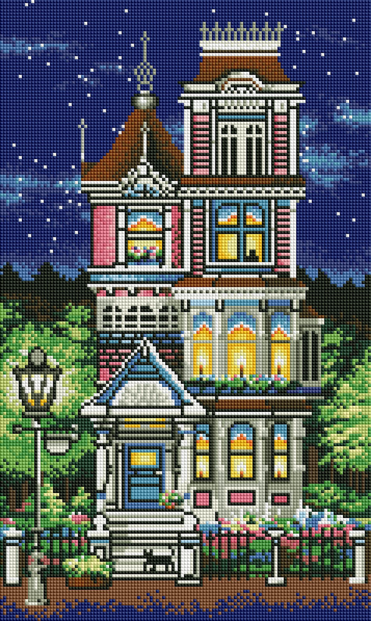 Алмазна мозаїка ColorArt Вікторіанський будинок TP906 30х50 см Алмазна мозаїка ColorArt Вікторіанський будинок TP906 30х50 см