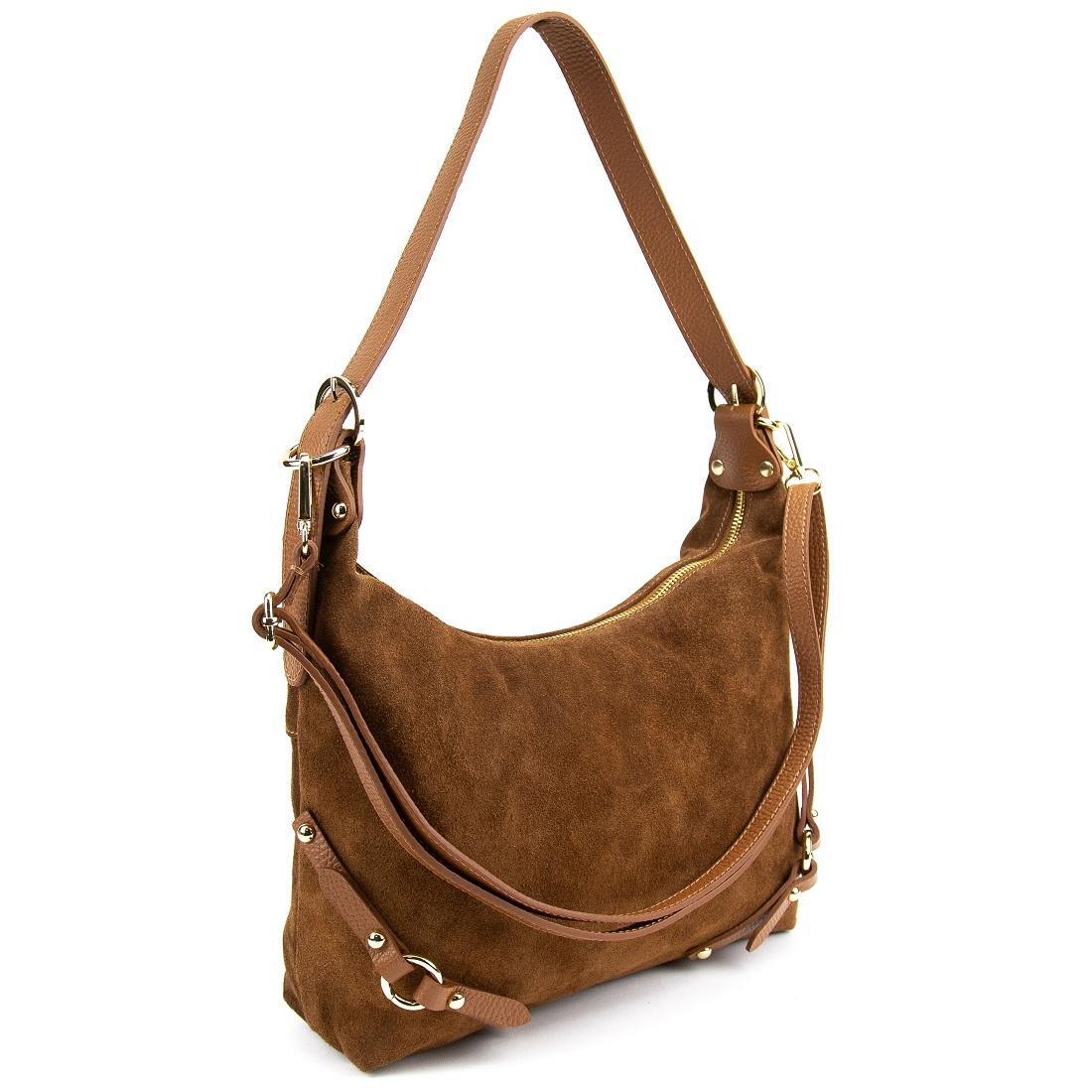 Жіноча сумка Royal Bag F-IT-86111C замшева Коричневий (8101) - фото 1 Жіноча сумка Royal Bag F-IT-86111C замшева Коричневий (8101) - фото 1