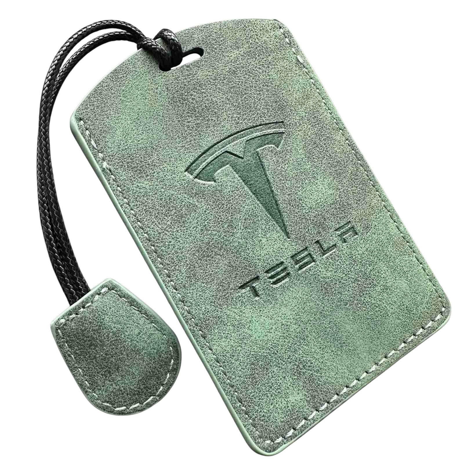 Чохол шкіряний для ключа картки Tesla (te2mfg)