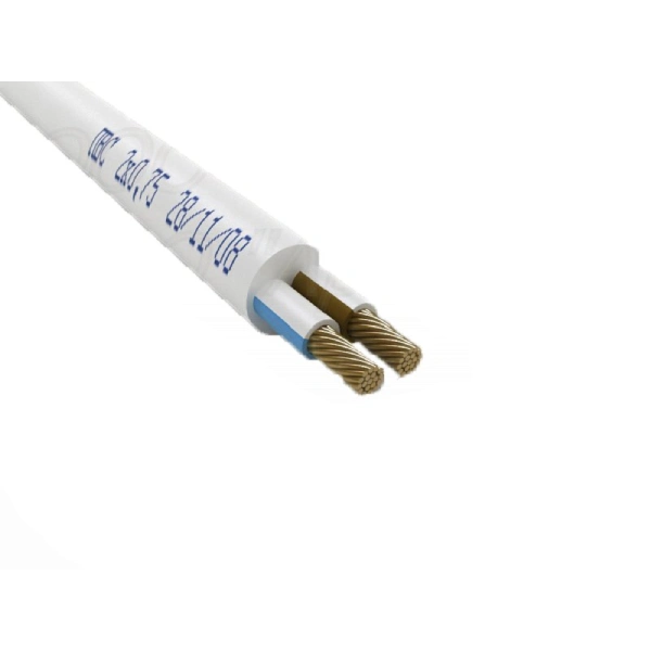 Провод гибкий для электропроводки ЗЗКМ ПВС 100 м 2x1,5 White (28745440)