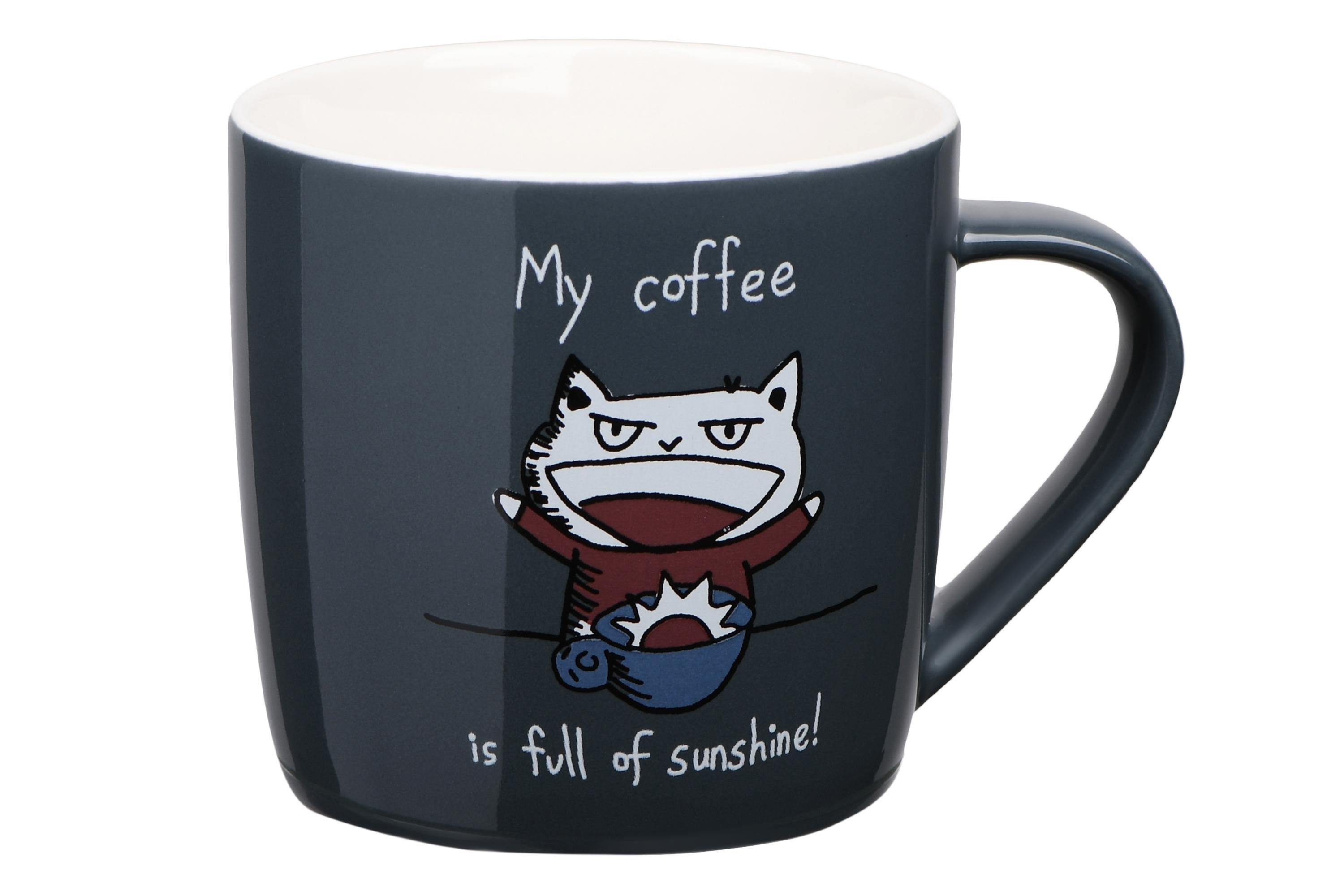 Чашка порцелянова Ardesto AR3412 Coffee sun 330 мл Синій (564940)