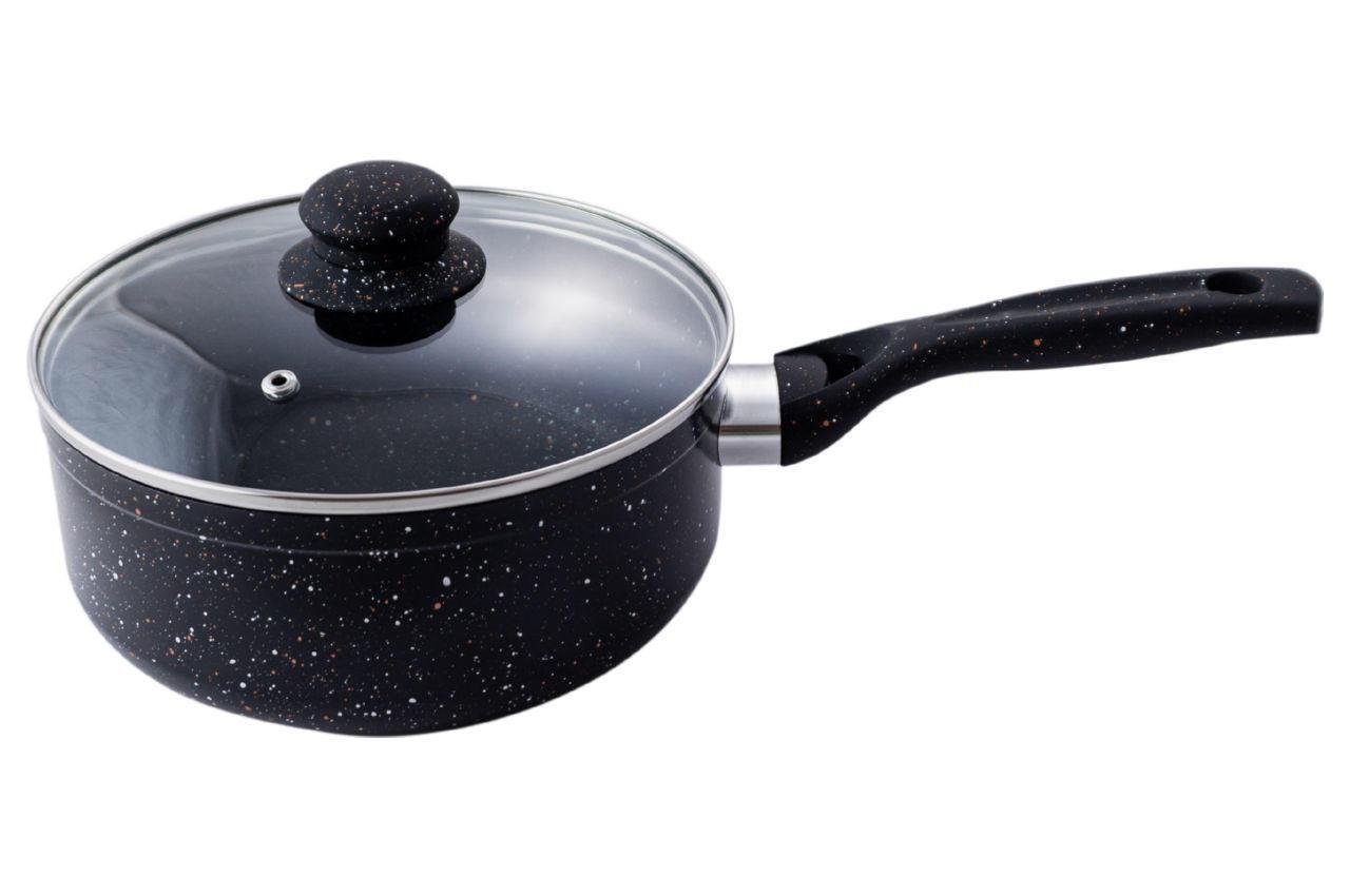 Ковш антипригарный Empire с крышкой 200 мм Гранит (11648098)