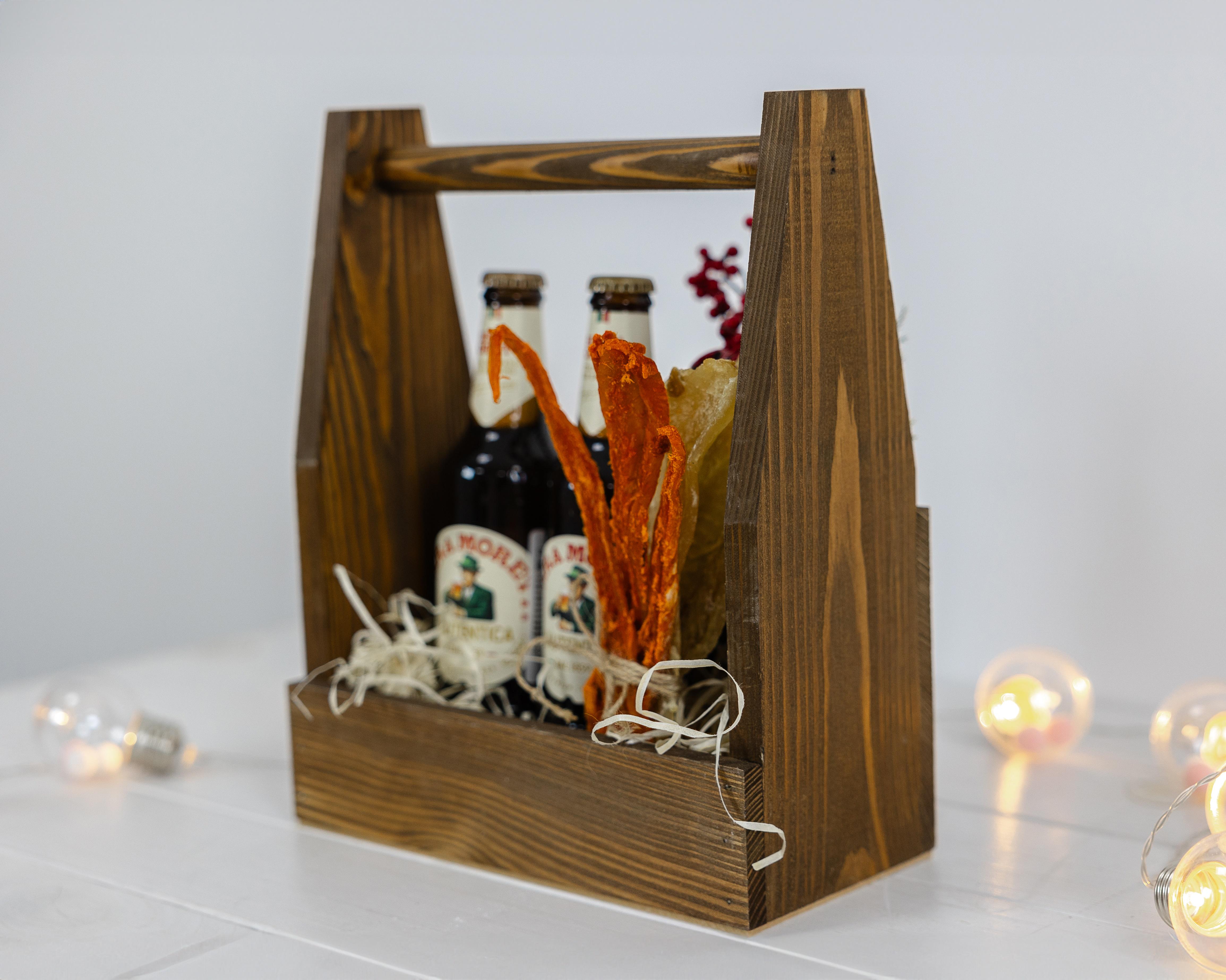 Ящик подарунковий дерев'яний Turbota box Темно-сірий (0002130) - фото 8