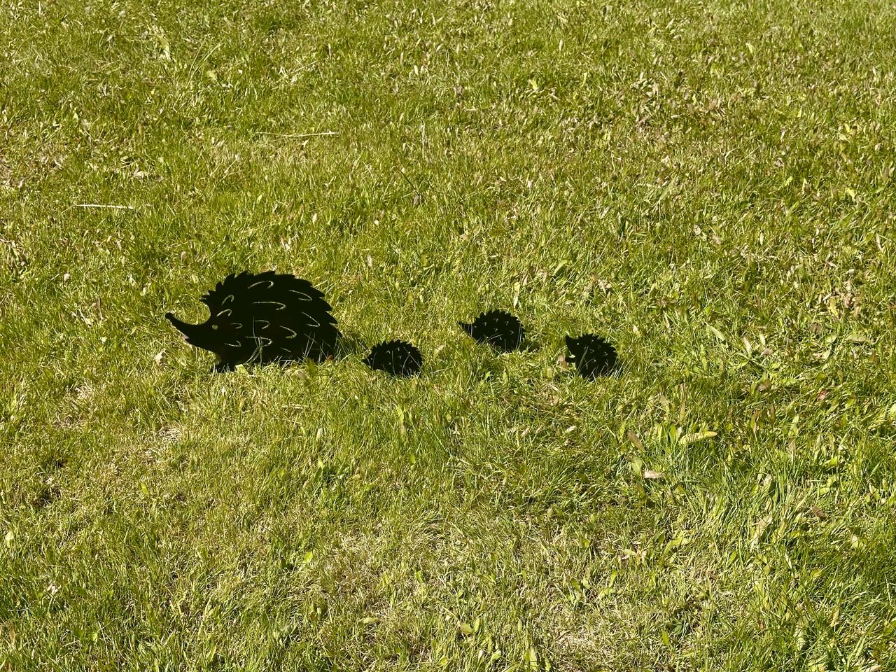 Садовая фигура Семья ежей металлическая для двора/террасы для сада/газона (DCR020) - фото 3 Садовая фигура Семья ежей металлическая для двора/террасы для сада/газона (DCR020) - фото 3