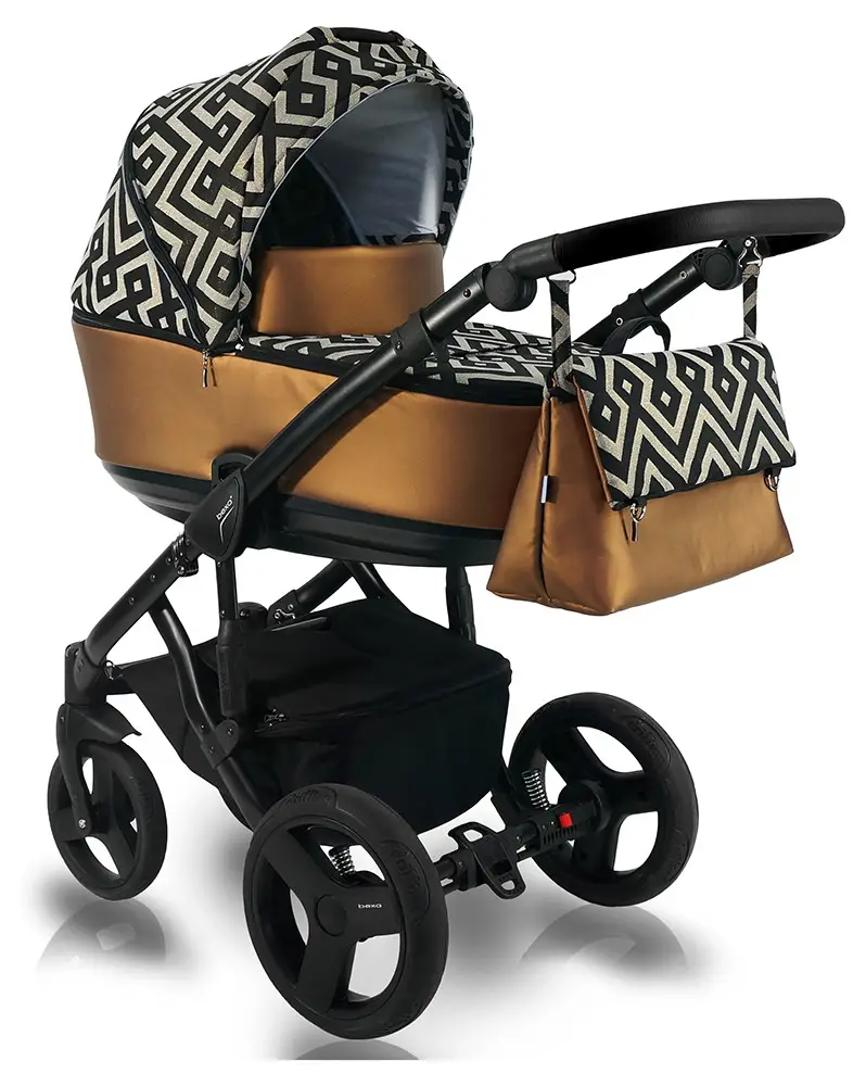 Коляска Bexa Light FL-17 2в1 узоры Черно-серый/Бронзовый (103791) Коляска Bexa Light FL-17 2в1 узоры Черно-серый/Бронзовый (103791)