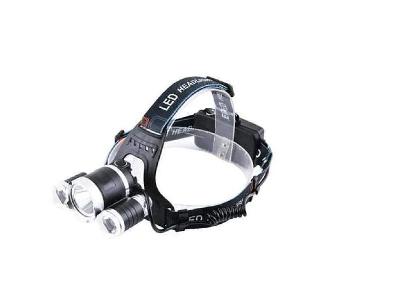 Фонарь налобный 3000-T6+2XPE 2x18650 signal light ЗУ microUSB Box (1087145)