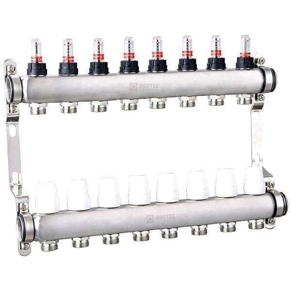 Коллектор Raftec Steel RC03-08 с расходомерами (55869)