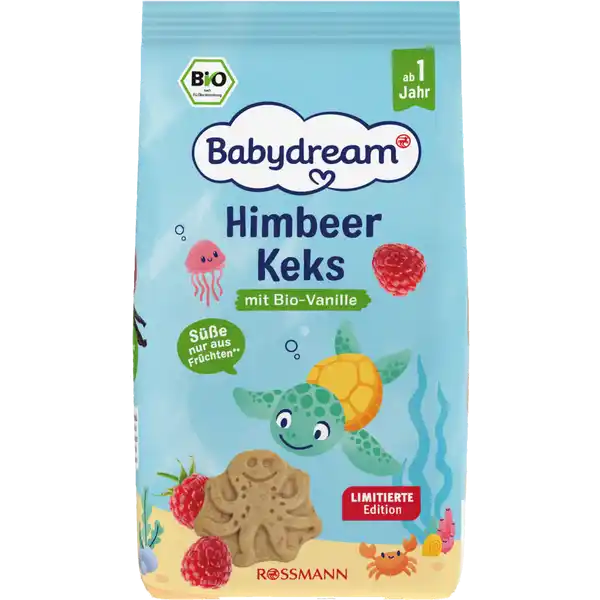 Детское печенье Babydream Bio с малиной от 1 года (28780397)