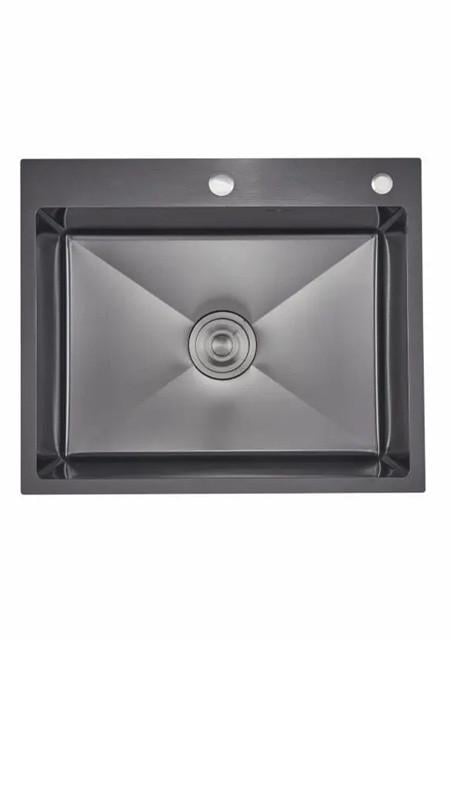 Мойка для кухни встроенная Lidz Handmade H6050HB Decor Black PVD Honeycomb 2,5/0,5 мм LDH6050BDECPVD48371 (SD00054495)