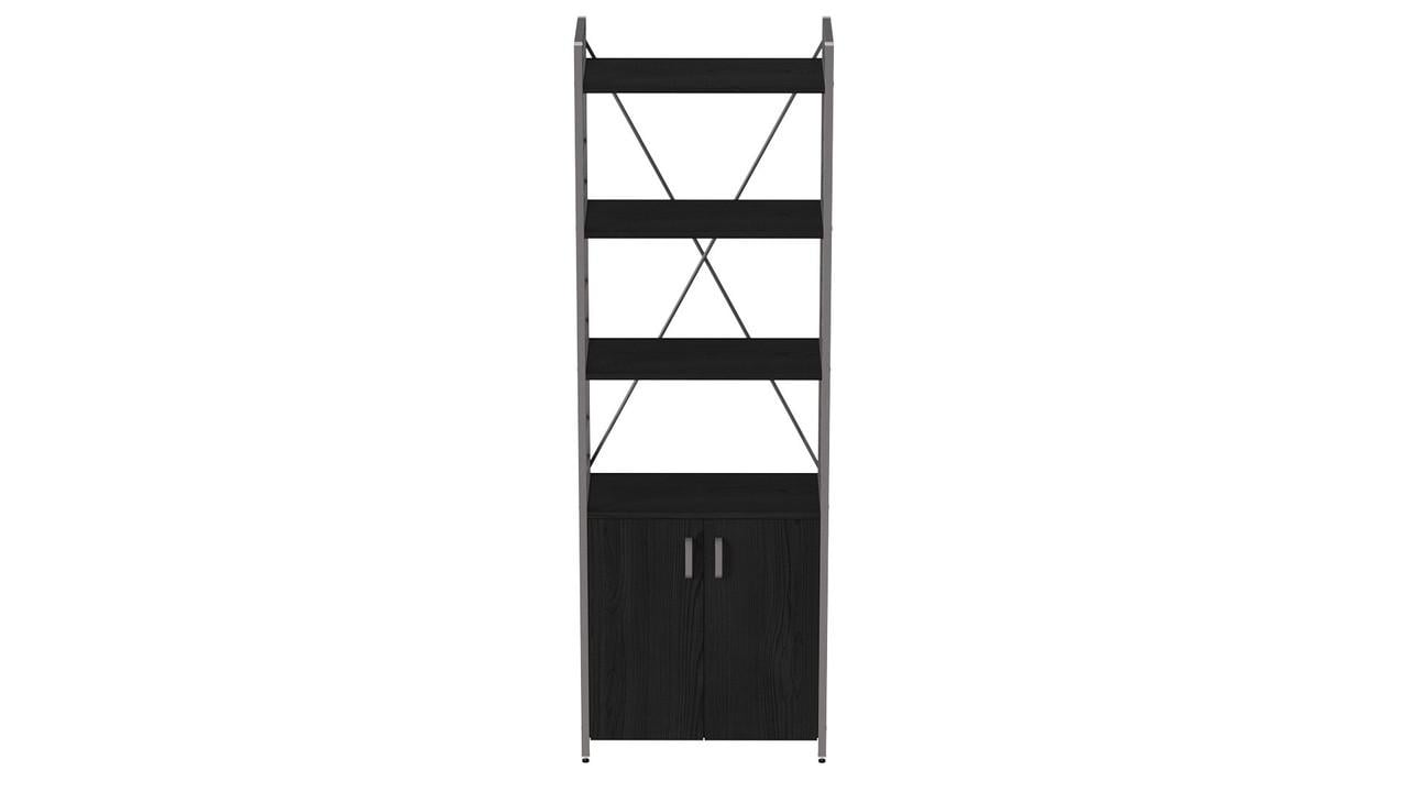 Этажерка Ferrum-decor 4/60 Коннект с тумбой 179x60x28 см Серый/Сосна Кембра (FRD-102479)