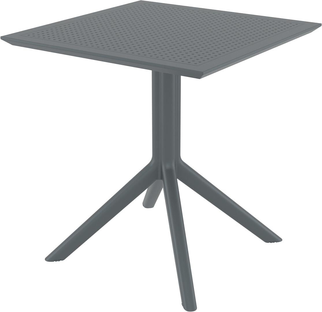 Стол садовый пластиковый Siesta Sky Table 80 см Серый (099-098) Стол садовый пластиковый Siesta Sky Table 80 см Серый (099-098)