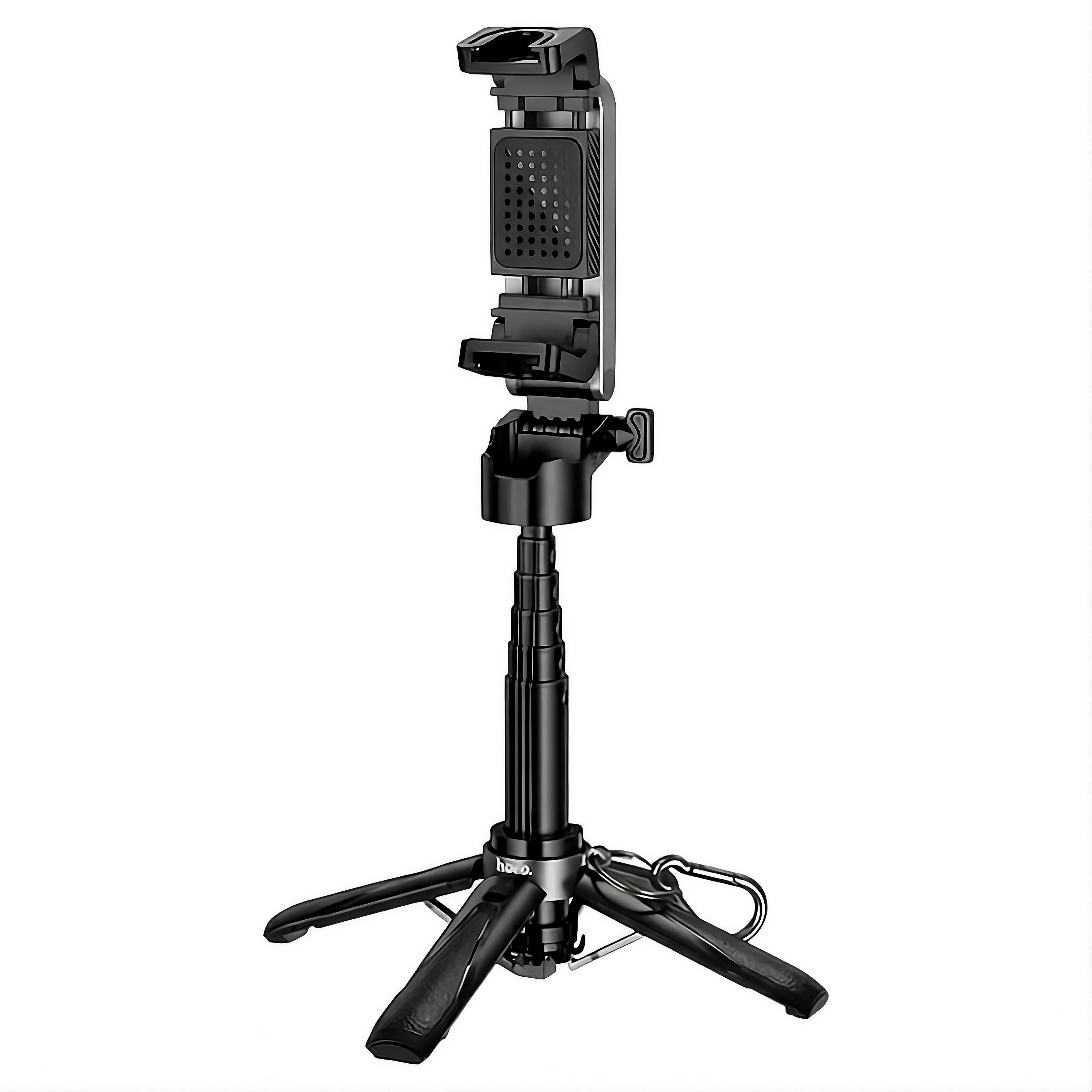 Селфі-монопод Hoco K27 Magic з Bluetooth пультом та регульованим штативом Чорний (31961747)