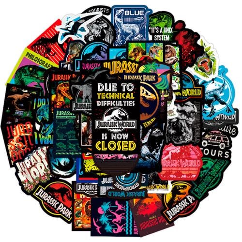Набор наклеек Jurassic Park 50 шт.