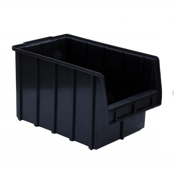 Метизний ящик пластиковий для зберігання інструменту 350х210х200 мм Чорний (6363638) - фото 2