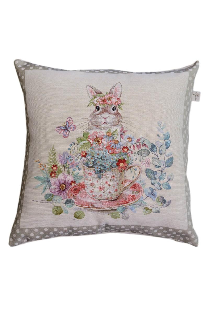 Наволочка гобеленовая Прованс Очарование Заяц 45х45 см (044278) Наволочка гобеленовая Прованс Очарование Заяц 45х45 см (044278)