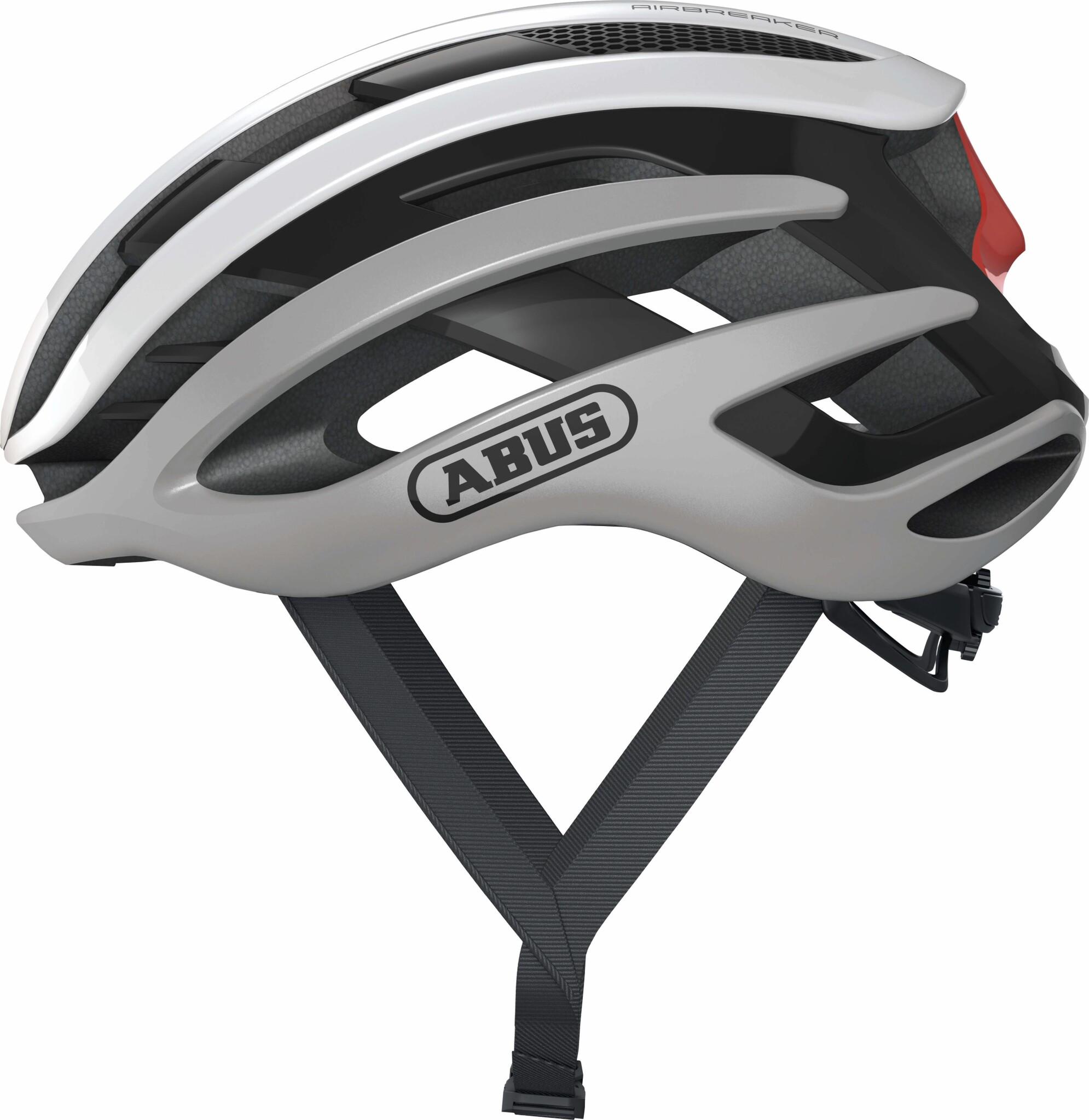 Шолом велосипедний ABUS AIRBREAKER M 52-58 Silver White