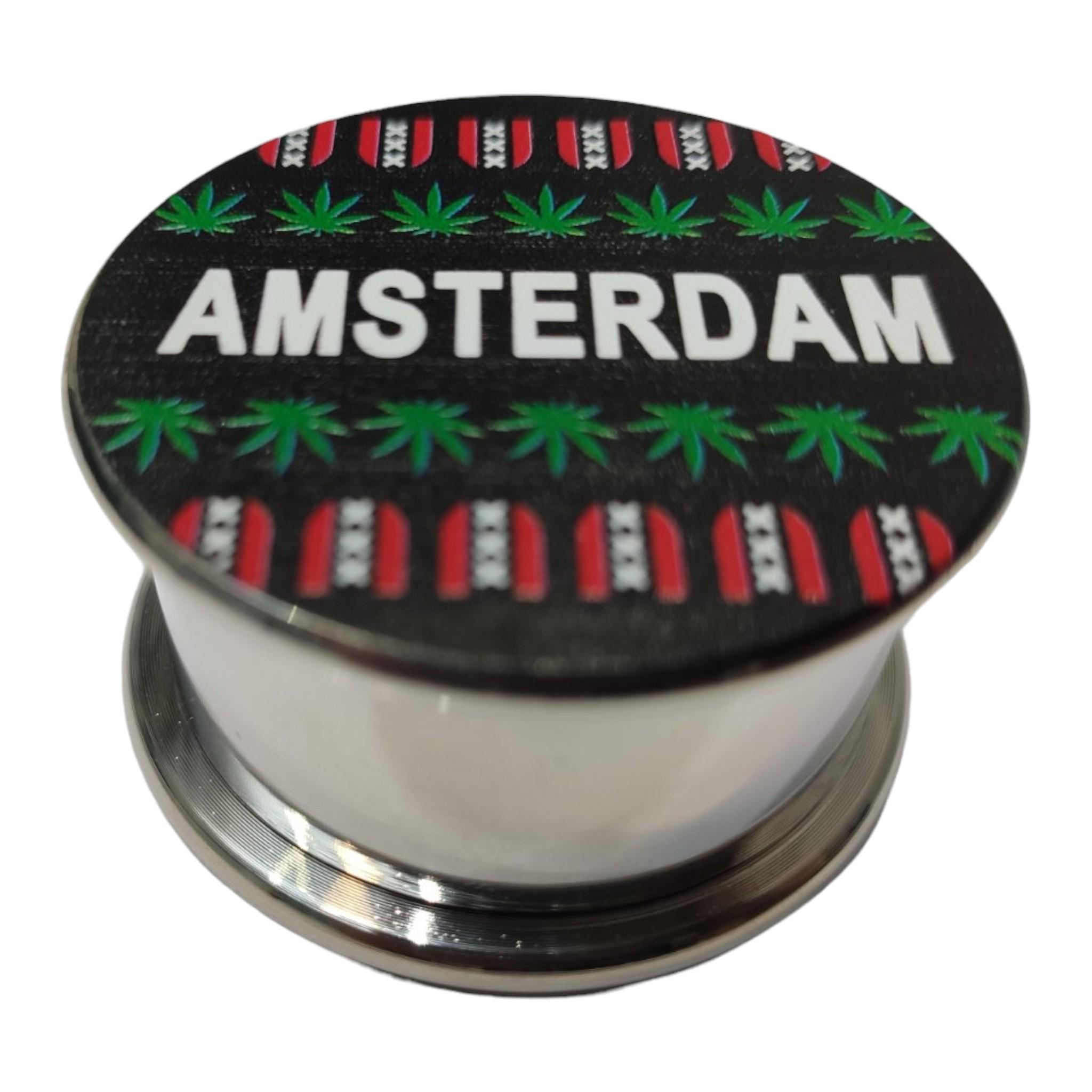 Гриндер Grinder Amsterdam для измельчения табака и специй Black/Green - фото 2