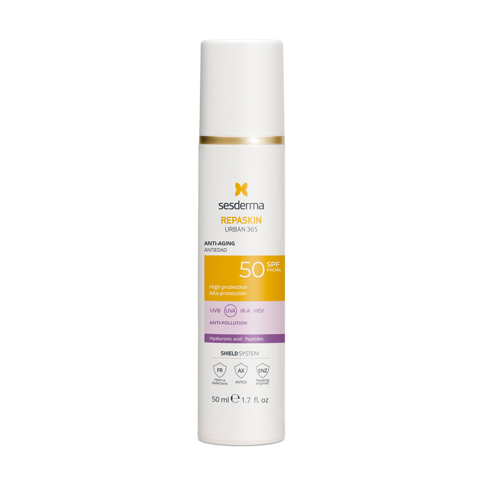 Крем для лица SesDerma Repaskin Urban 365 Anti-Aging SPF 50 солнцезащитный омолаживающий 50 мл (2364022637)