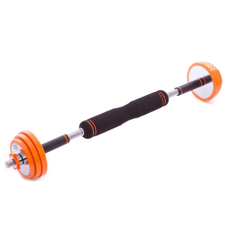 Набор гантелей Zelart FED FED-8008-30 со штангой 3в1 в пластиковом кейсе 2 шт. 30 кг по 15 кг (DR002881) - фото 5