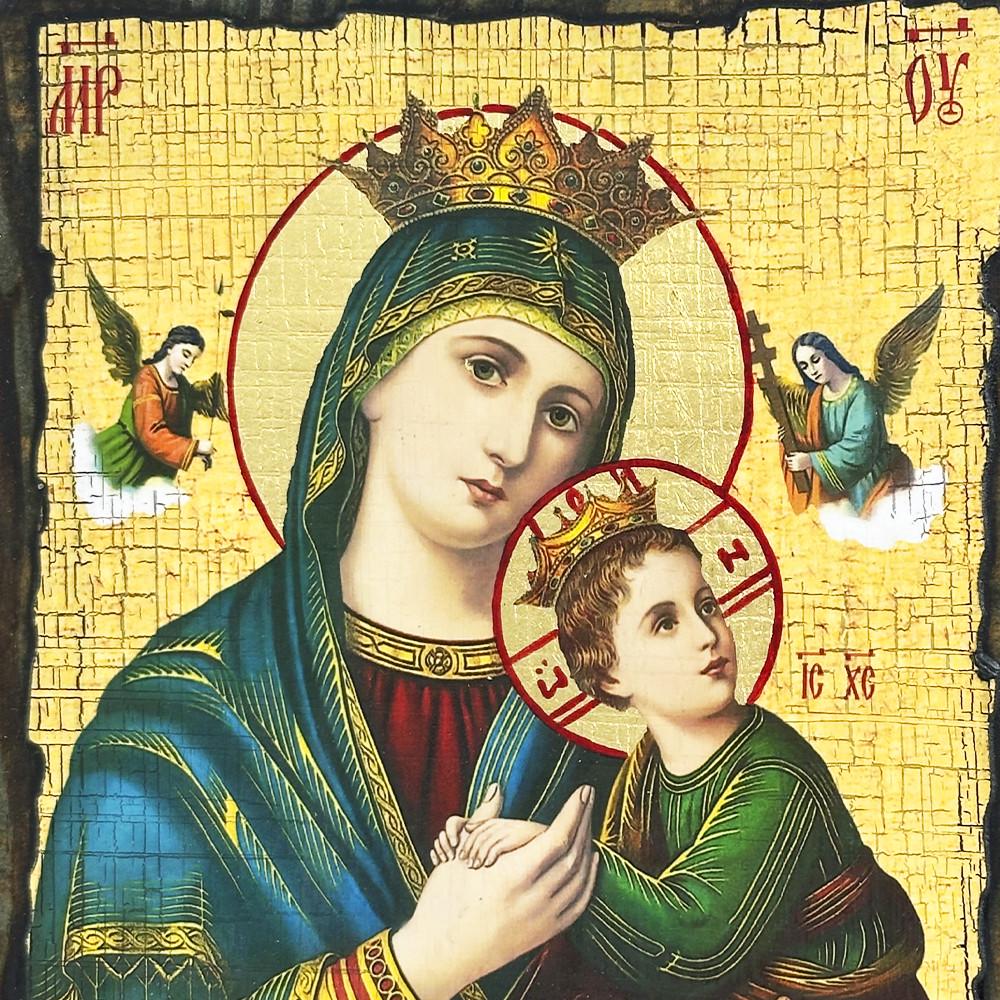 Ікона Богородиця Страсна під старовину (3331-1) - фото 2 Ікона Богородиця Страсна під старовину (3331-1) - фото 2