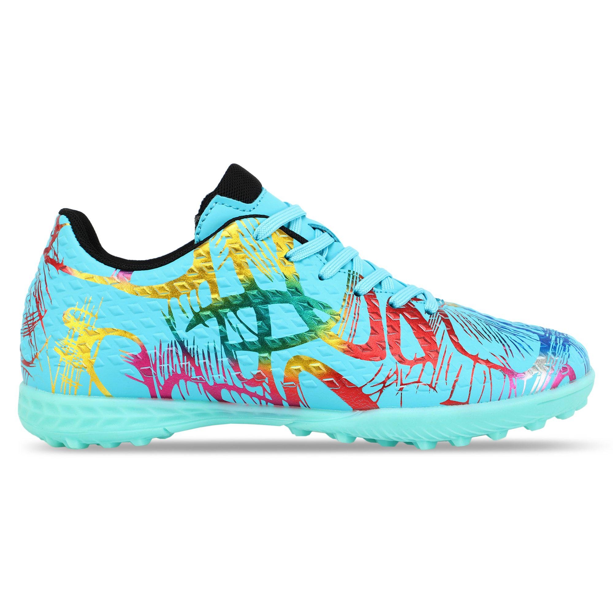 Сороконіжки футбольні LiJIN 2503-1-35-39-1 р. 35 Блакитний/Фуксія/Синій