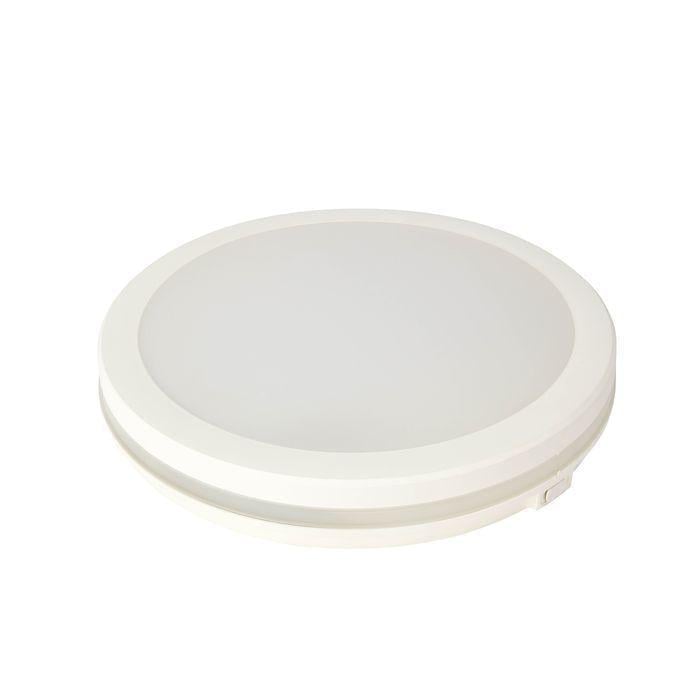 LED-світильник накладний круглий SCARLETT-30 30W 6400K 2700 Lm 170-265V d 300х55 мм ІР65 Білий (27550953)